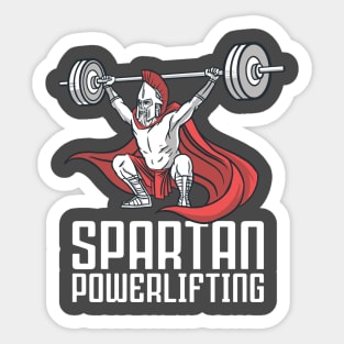 Spartan Powerlifting Sticker